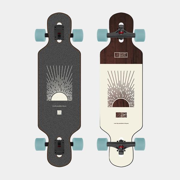 Long Island Dawn Mini Drop Through Longboard Complete 9" x 32.85"-Black Sheep Skate Shop