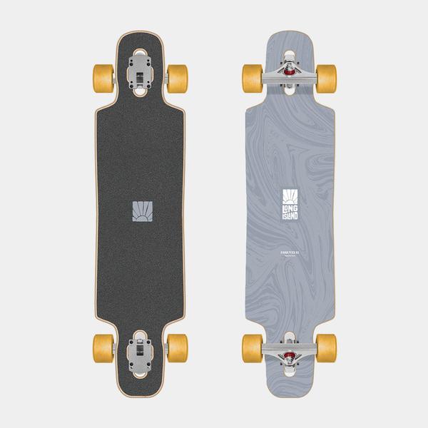 Long Island Essential Drop Through Longboard Complete 9" x 36.5"-Black Sheep Skate Shop
