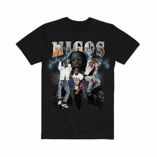 Loud Pack Migos Tee Black-Black Sheep Skate Shop