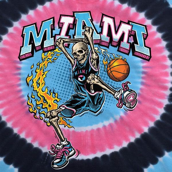 Miami Slam Dunk T-Shirt Multi Tie Dye-Black Sheep Skate Shop