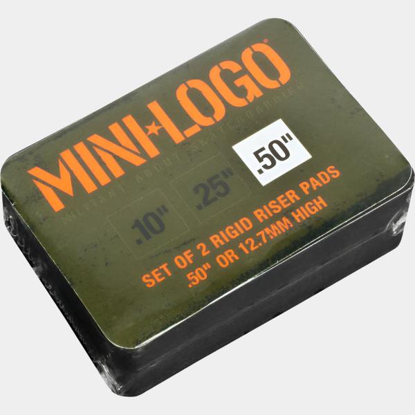 Mini Logo 1/2" Rigid Riser Pad Set 2-Pack Black-Black Sheep Skate Shop