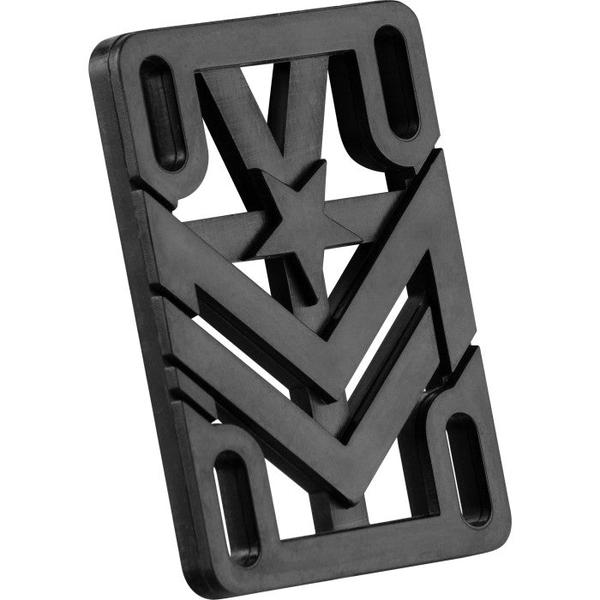 Mini Logo 1/4" Rigid Riser Pad Set 2-Pack Black-Black Sheep Skate Shop