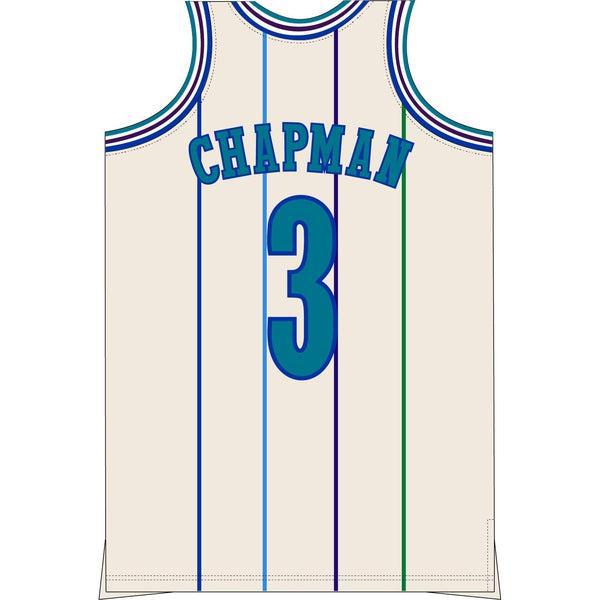 Mitchell & Ness Charlotte Hornets 1988 Rex Chapman Swingman Jersey Cream-Black Sheep Skate Shop