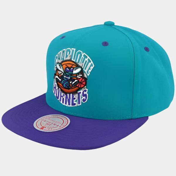 Mitchell & Ness Charlotte Hornets Breakthrough HWC Snapback Hat Teal - Purple-Black Sheep Skate Shop