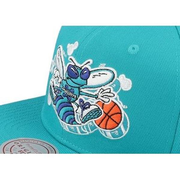 Mitchell & Ness Charlotte Hornets Gshadow HWC Snapback Hat Teal-Black Sheep Skate Shop