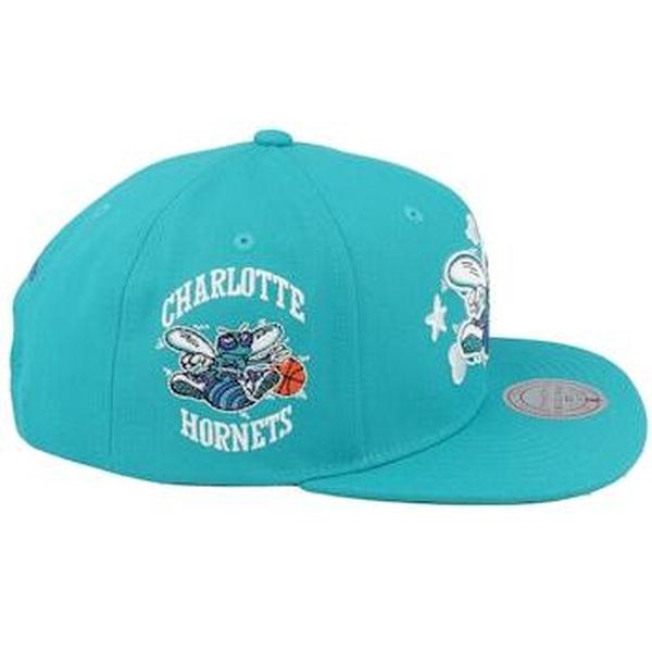 Mitchell & Ness Charlotte Hornets Gshadow HWC Snapback Hat Teal-Black Sheep Skate Shop