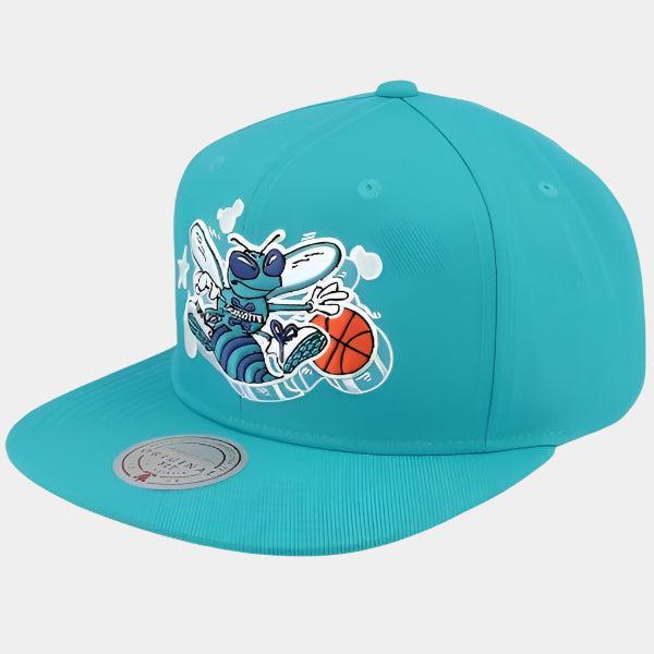 Mitchell & Ness Charlotte Hornets Gshadow HWC Snapback Hat Teal-Black Sheep Skate Shop