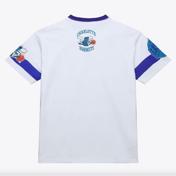Mitchell & Ness Charlotte Hornets Hardwood Classics Team Origins Premium Shirt White-Black Sheep Skate Shop