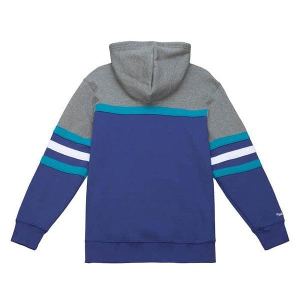 Mitchell & Ness Charlotte Hornets Head Coach Hoody Grey-Black Sheep Skate Shop