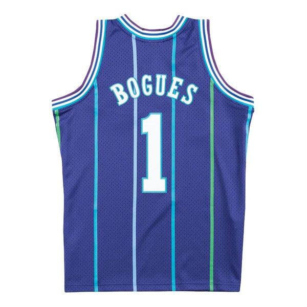 Mitchell & Ness Charlotte Hornets Muggsy Bogues Alternate 1994-95 Swingman Jersey Purple-Black Sheep Skate Shop