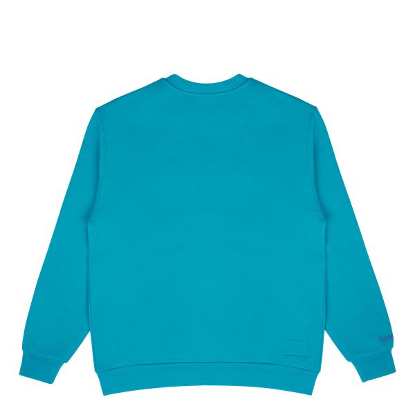 Mitchell & Ness Charlotte Hornets Retro Fashion Fleece Crewneck Teal-Black Sheep Skate Shop