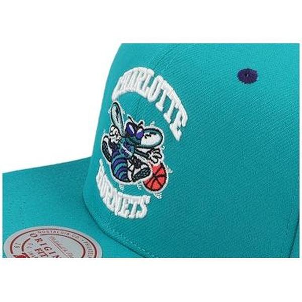 Mitchell & Ness Charlotte Hornets Rising Tide HWC Snapback Hat Teal - Purple-Black Sheep Skate Shop