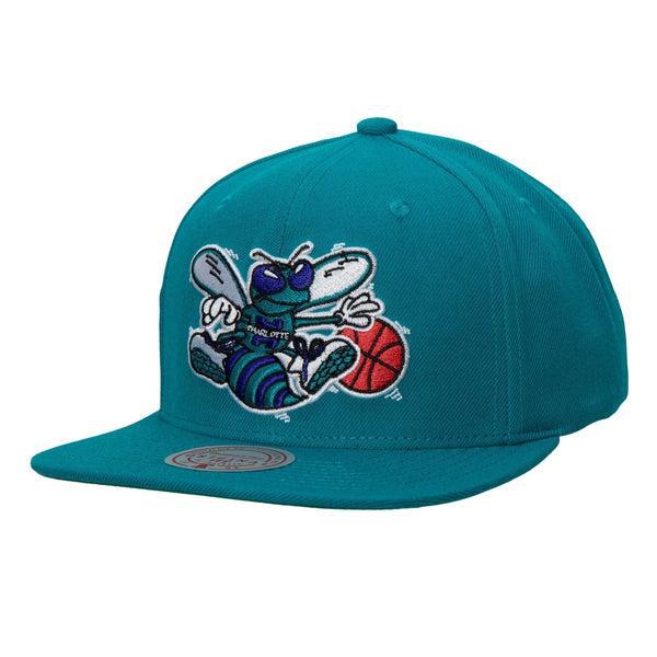 Mitchell & Ness Charlotte Hornets Team Ground 2.0 HWC Snapback Hat Teal-Black Sheep Skate Shop