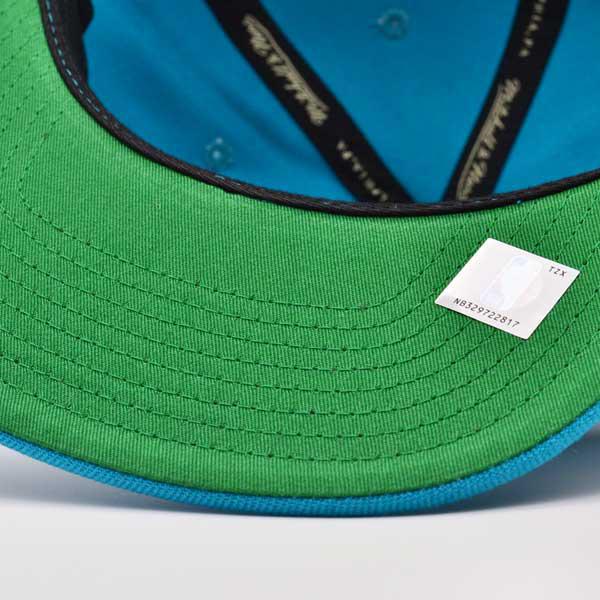 Mitchell & Ness Charlotte Hornets Team Ground Snapback Hat Teal-Black Sheep Skate Shop