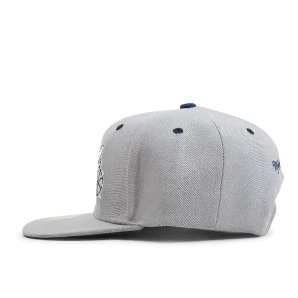 Mitchell & Ness Charlotte Hornets The District HWC Snapback Hat Grey - Navy-Black Sheep Skate Shop