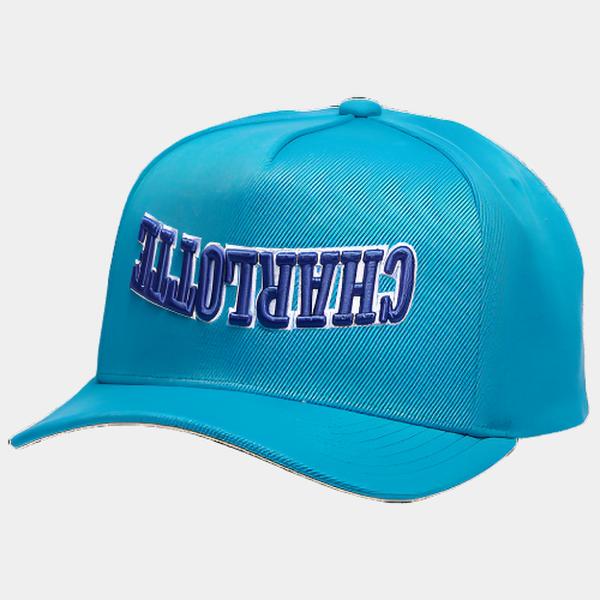 Mitchell & Ness Charlotte Hornets Upside Pro HWC Snapback Hat Teal-Black Sheep Skate Shop