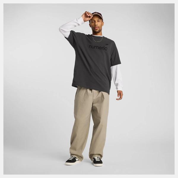 New Balance Numeric Cotton T-Shirt Faded Black-Black Sheep Skate Shop