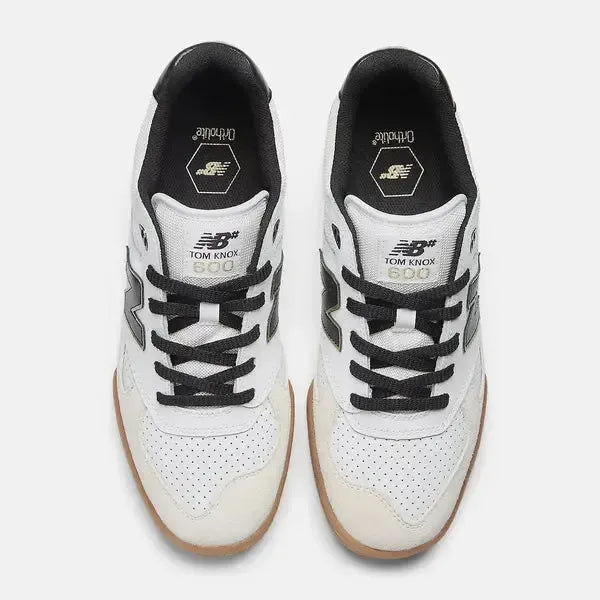 New Balance Numeric Tom Knox 600 NM600WTA White - Black-Black Sheep Skate Shop