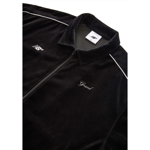 New Balance Numeric x Grand Collection Velour Track Jacket Black-Black Sheep Skate Shop