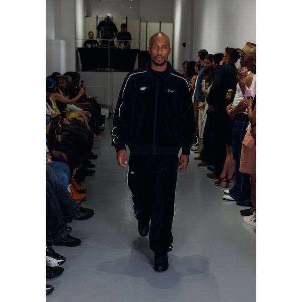 New Balance Numeric x Grand Collection Velour Track Jacket Black-Black Sheep Skate Shop