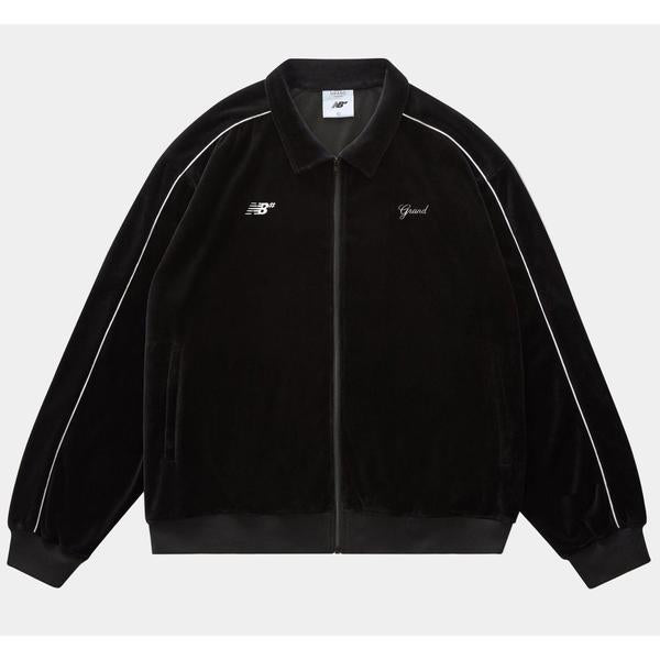 New Balance Numeric x Grand Collection Velour Track Jacket Black-Black Sheep Skate Shop