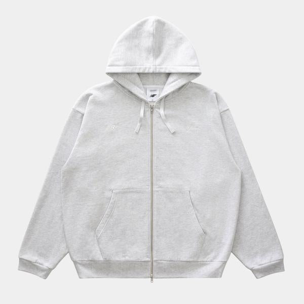 New Balance Numeric x Grand Collection Zip Hoodie Grey Heather-Black Sheep Skate Shop