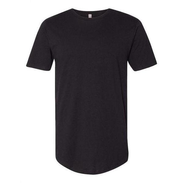 Next Level Curved Hem Long Tee Black-Black Sheep Skate Shop