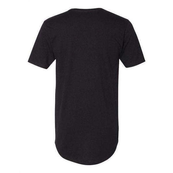 Next Level Curved Hem Long Tee Black-Black Sheep Skate Shop