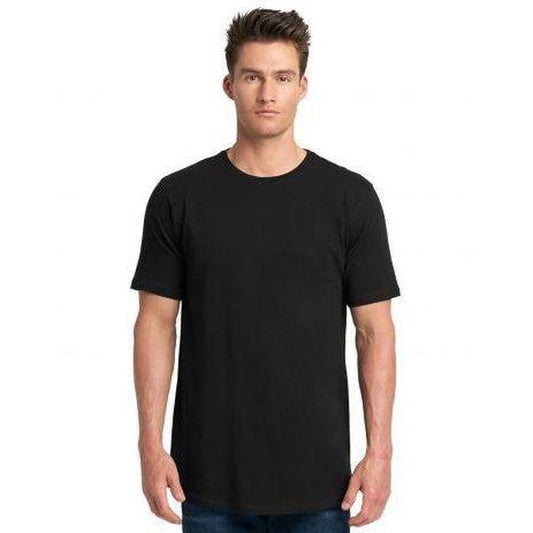 Next Level Curved Hem Long Tee Black-Black Sheep Skate Shop