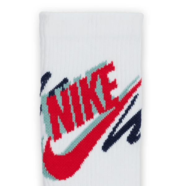 Nike Everyday Plus Cushioned Training Crew Socks 3-Pack White - Navy - Red-Black Sheep Skate Shop