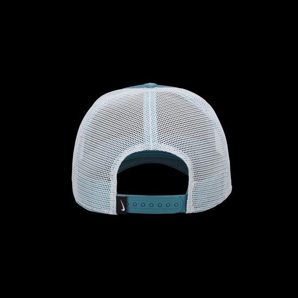 Nike Rise Structured Trucker Hat Smokey Blue - White - White-Black Sheep Skate Shop