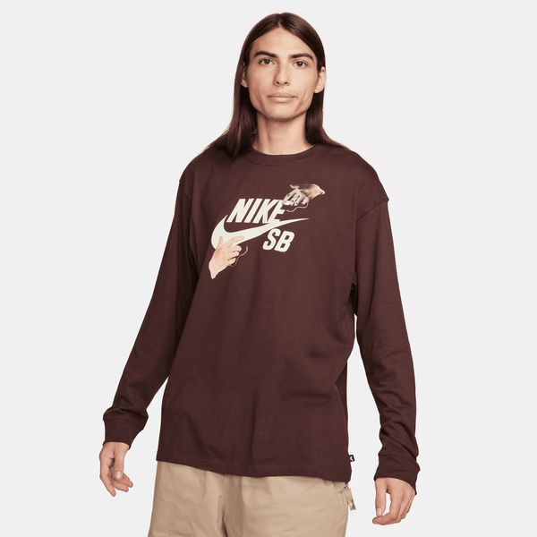 Nike SB "City of Love" Long Sleeve Skate Tee Brown-Black Sheep Skate Shop