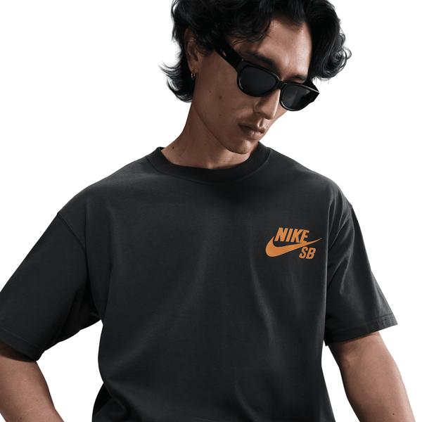 Nike SB Classic Logo Skate Tee Dark Smoke Grey-Black Sheep Skate Shop