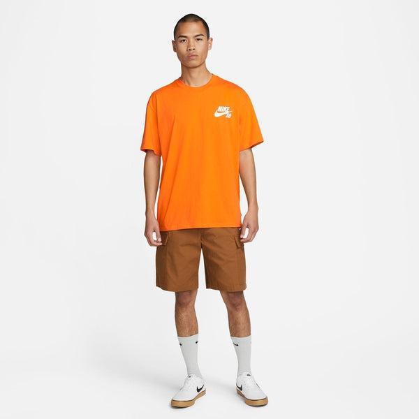 Nike SB Classic Logo Skate Tee Safety Orange-Black Sheep Skate Shop