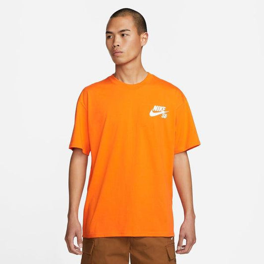 Nike SB Classic Logo Skate Tee Safety Orange-Black Sheep Skate Shop