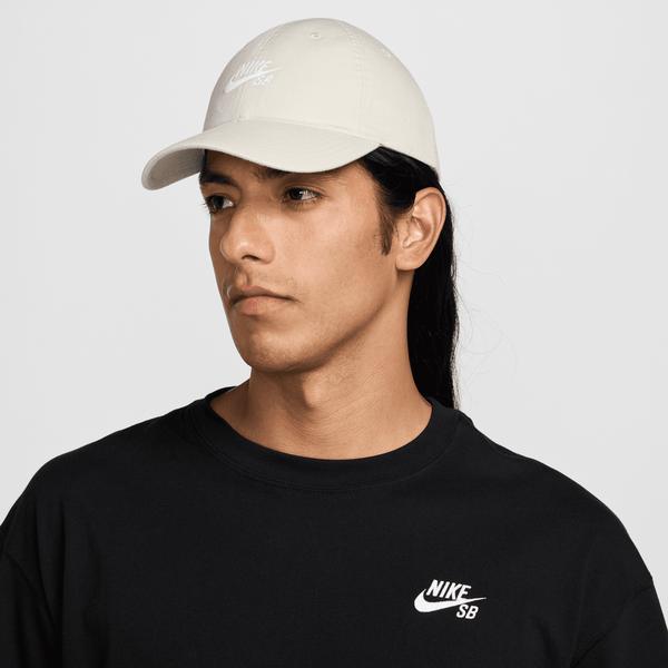 Nike SB Club Unstructured Skate Cap Light Bone - White-Black Sheep Skate Shop