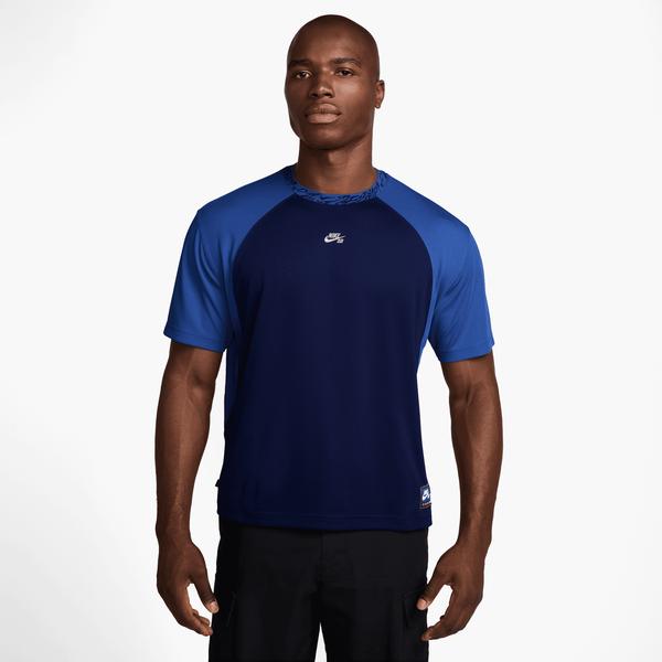 Nike SB Dri-Fit Knit Skate Jersey Blue Void - Game Royal - White-Black Sheep Skate Shop