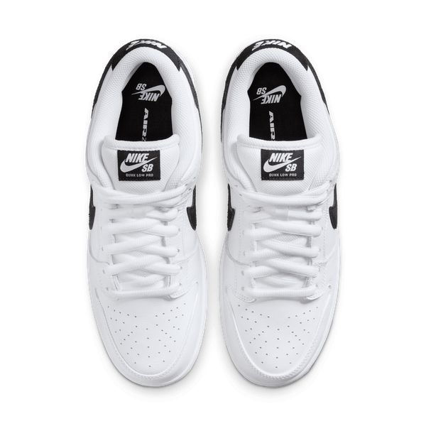 Nike SB Dunk Low Pro White - Black - Black-Black Sheep Skate Shop
