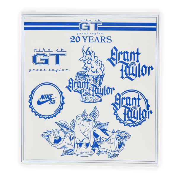 Nike SB Grant Taylor 20 Years Blazer Low Pro GT Premium Summit White - Game Royal-Black Sheep Skate Shop
