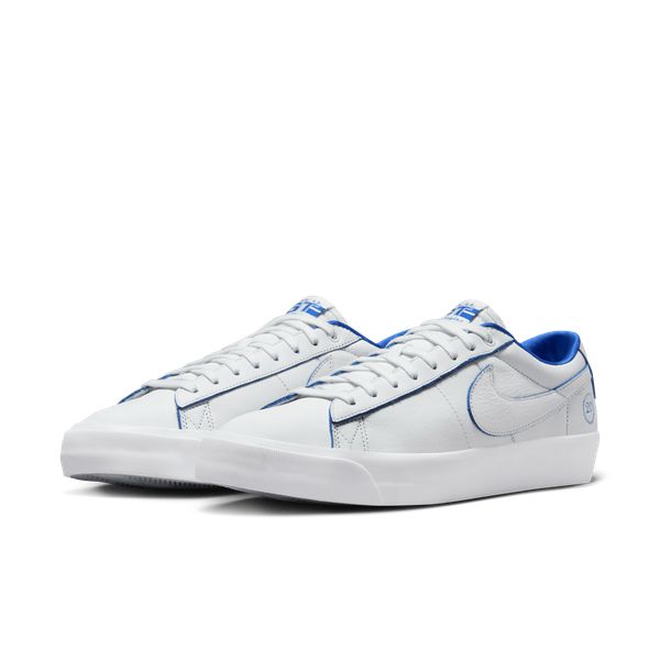 Nike SB Grant Taylor 20 Years Blazer Low Pro GT Premium Summit White - Game Royal-Black Sheep Skate Shop