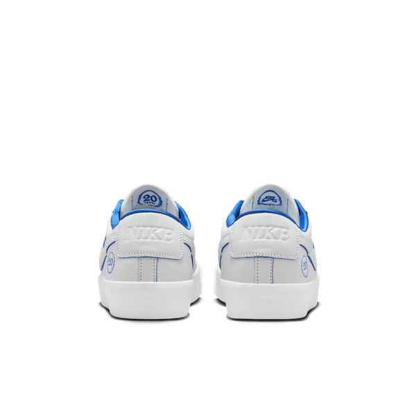 Nike SB Grant Taylor 20 Years Blazer Low Pro GT Premium Summit White - Game Royal-Black Sheep Skate Shop