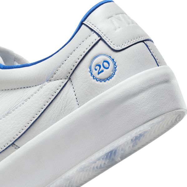 Nike SB Grant Taylor 20 Years Blazer Low Pro GT Premium Summit White - Game Royal-Black Sheep Skate Shop