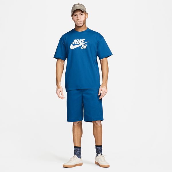 Nike SB Logo Skate Tee Court Blue-Black Sheep Skate Shop