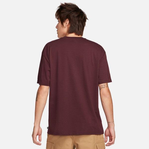 Nike SB Logo Skate Tee Medium Burgundy Crush - White-Black Sheep Skate Shop
