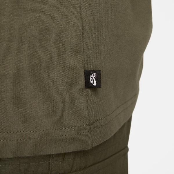 Nike SB Logo Skate Tee Medium Olive - White-Black Sheep Skate Shop