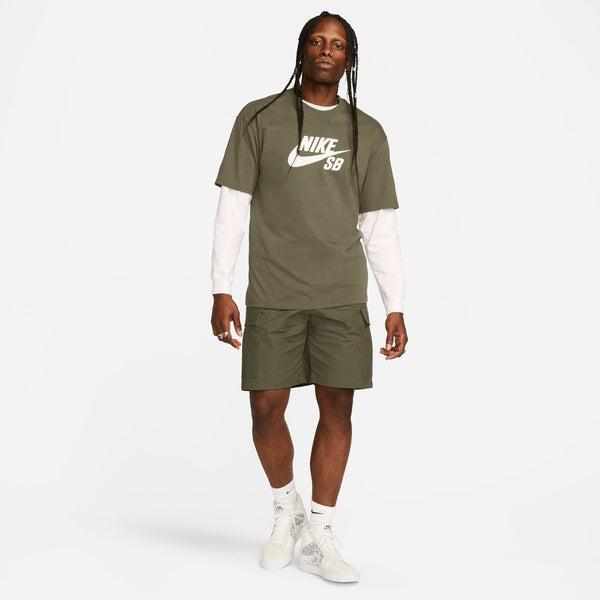 Nike SB Logo Skate Tee Medium Olive - White-Black Sheep Skate Shop