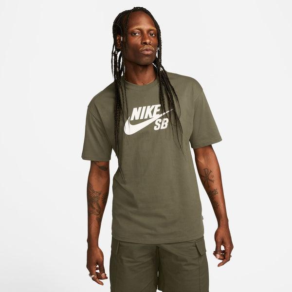 Nike SB Logo Skate Tee Medium Olive - White-Black Sheep Skate Shop
