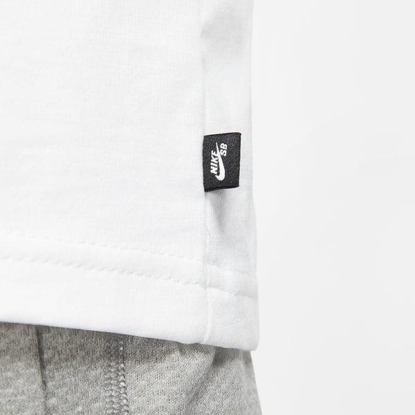 Nike SB Logo Skate Tee White - Black-Black Sheep Skate Shop