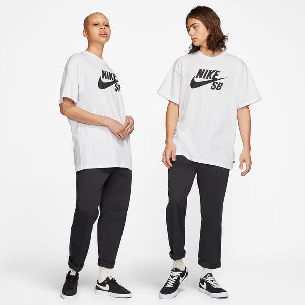 Nike SB Logo Skate Tee White - Black-Black Sheep Skate Shop