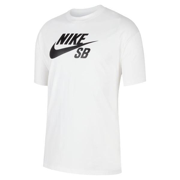 Nike SB Logo Skate Tee White - Black-Black Sheep Skate Shop